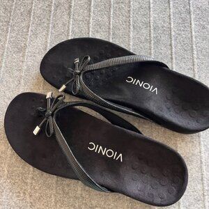 🌸 VIONIC Women's Bow Thong Sandals - Bella 🌸 Size 7 | Supportive Orthotic